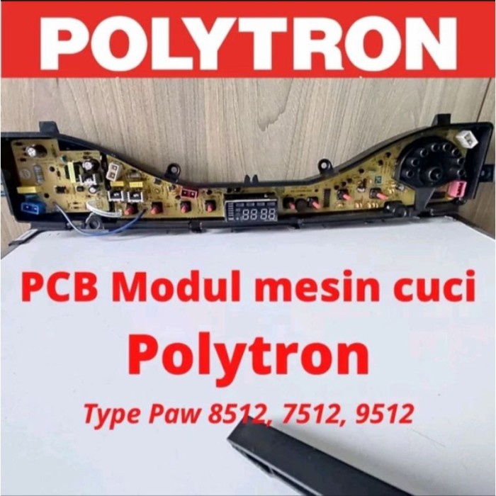 MODUL PCB MESIN CUCI POLYTRON PAW 7512 PAW 8512 PAW 9512 MODEL PUTAR