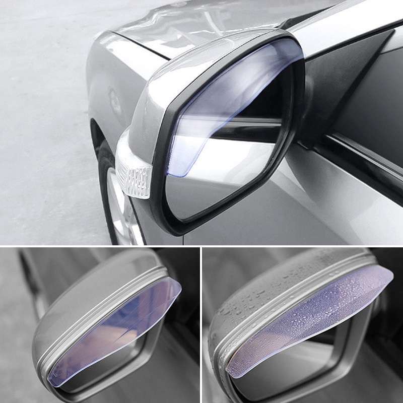 TALANG SPION Mobil Mika Talang Air Anti Hujan Topi Penahan Dan Pelindung Spion Mobil Car Mirror Cover