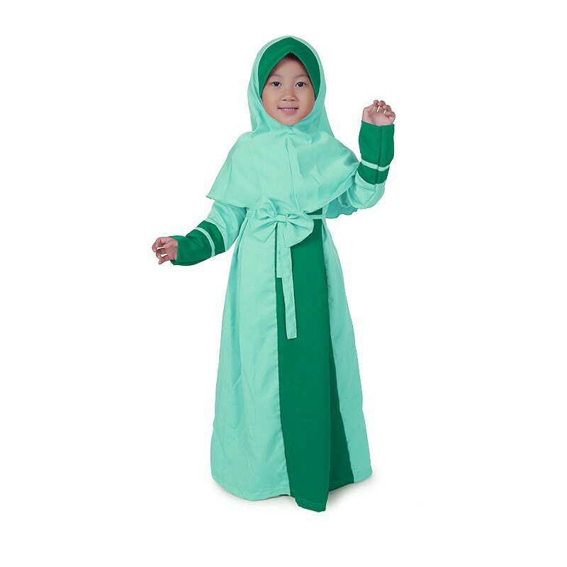 Baju Muslim Anak Perempuan Bahan Balotelli Model 