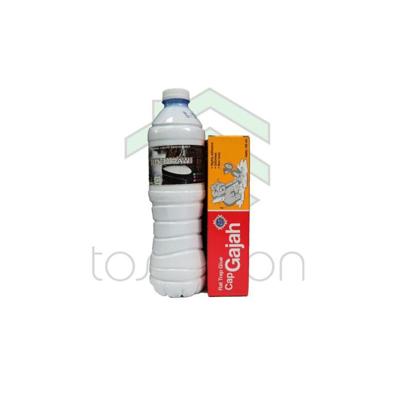 Getah Karet Mentah Cair 600Ml Bundle Lem Tikus Cap Gajah