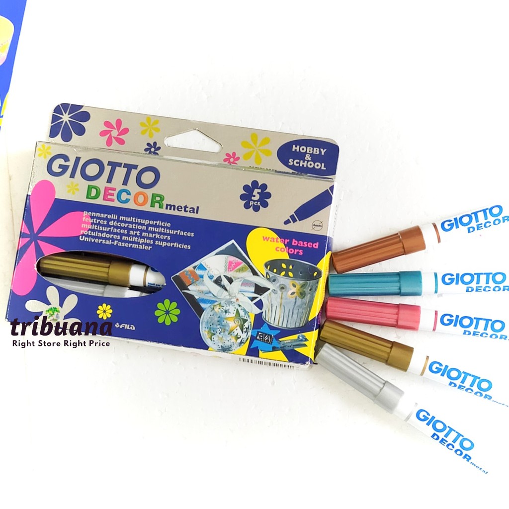

GIOTTO Decor Metal - Spidol Metalik 5 COLORS
