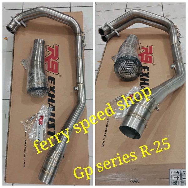 Barang knalpot r9 gp stainlees r25 knalpot r9 gp series r25 knalpot r9 r25 gp series stainlees
