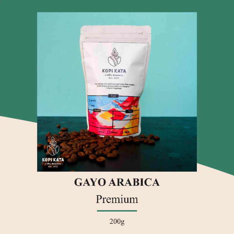 

KOPI KATA arabica premium GAYO 200 gr