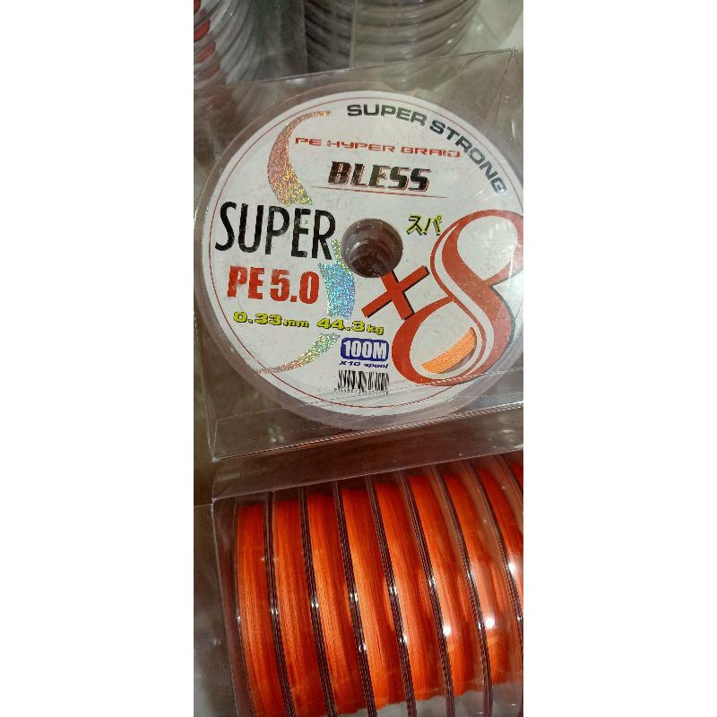 Benang PE 5  Orange X8 100 mtr