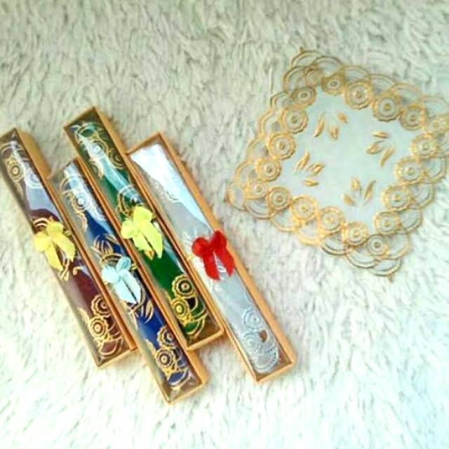 Souvenir Pernikahan Tatakan Gelas Kemas Box Mika