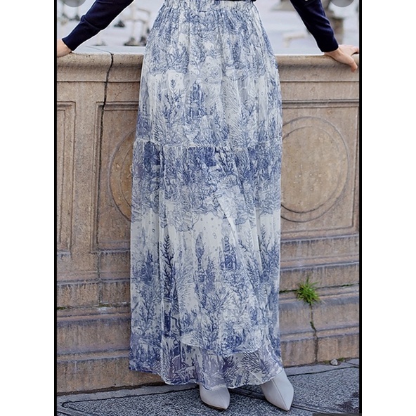 El Mar Minorca flowy skirt blue size S