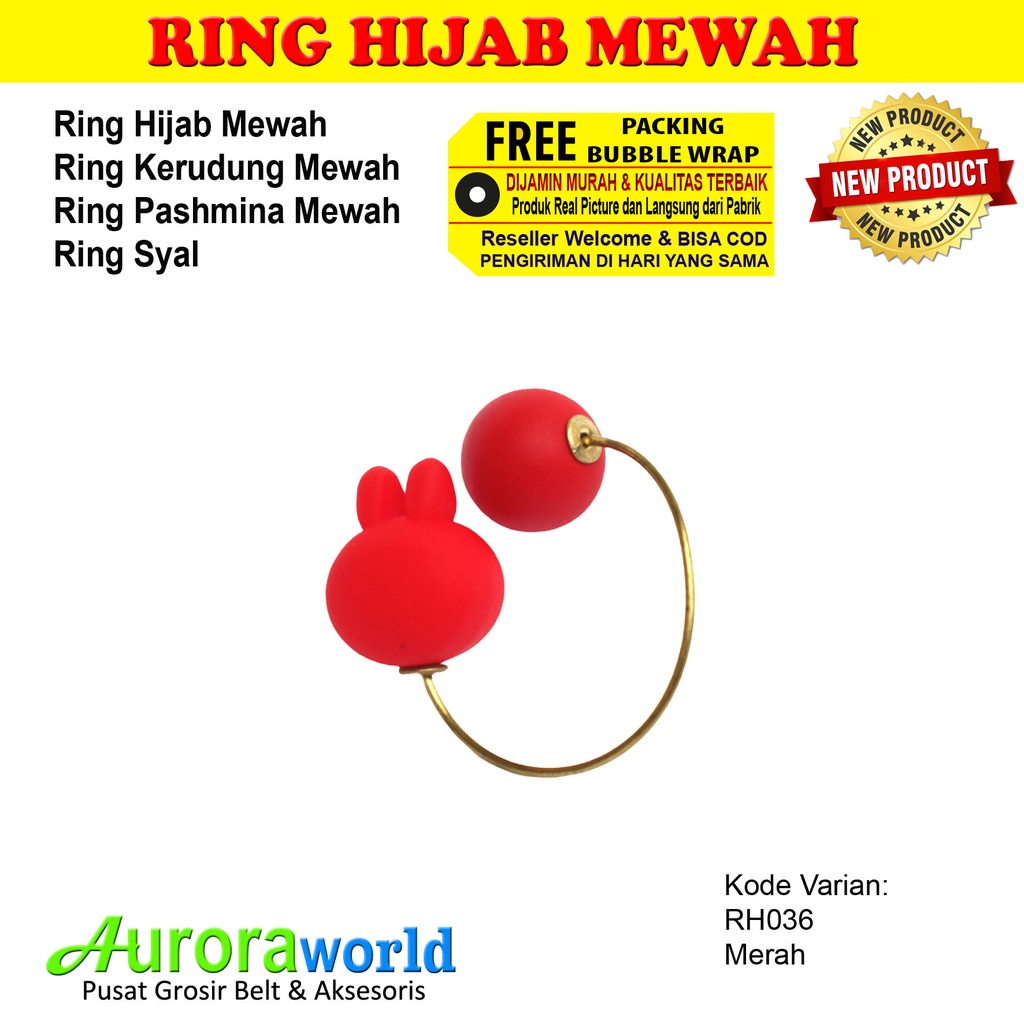 AURORAWORLD Ring kerudung ring hijab ring syal ring jilbab Terbaru bisa COD