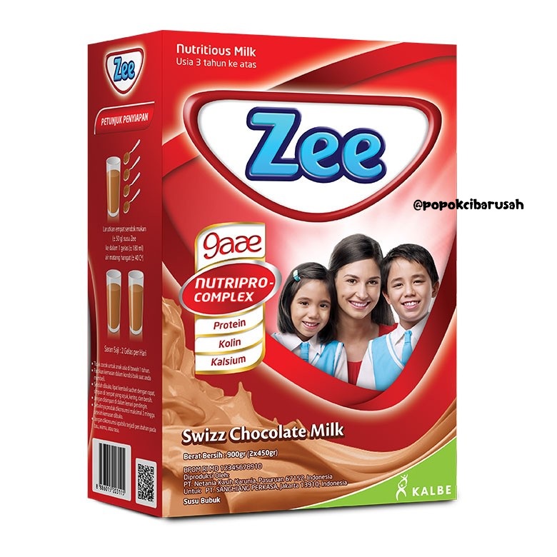 Zee Box 900gr /Vanila/Madu/Coklat/popokcibarusah