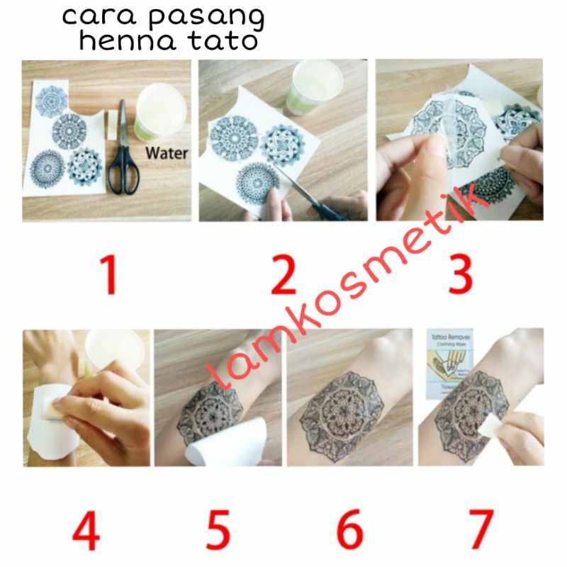 HENNA INSTAN/HENNA TATO/HENNA PUTIH/ HENNA MERAH/HENNA MURAH