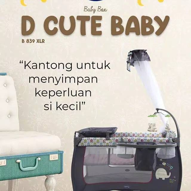 Box Pliko tempat tidur bayi Pliko D Cute Baby B839XLR Makassar