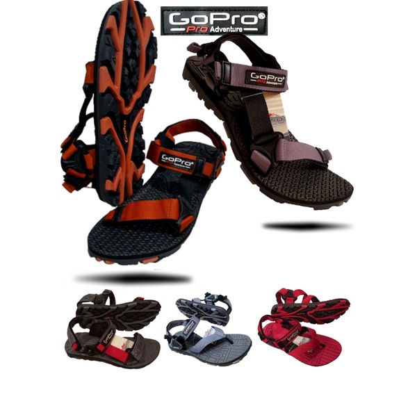 GoPro Sandal Gunung outdoor adventure OVERSIZE BIG SIZE SAMPAI SIZE 45 Gunung Hiking Gunung cowo Sendal cowok Go pro pria