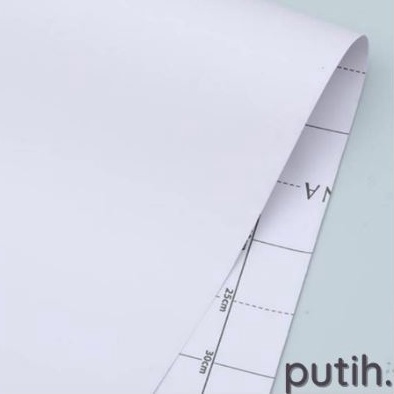 Stiker Furniture HPL/ Stiker PVC Interior Film Pelapis Furniture/ Stiker Furnitur PUTIH DOFF