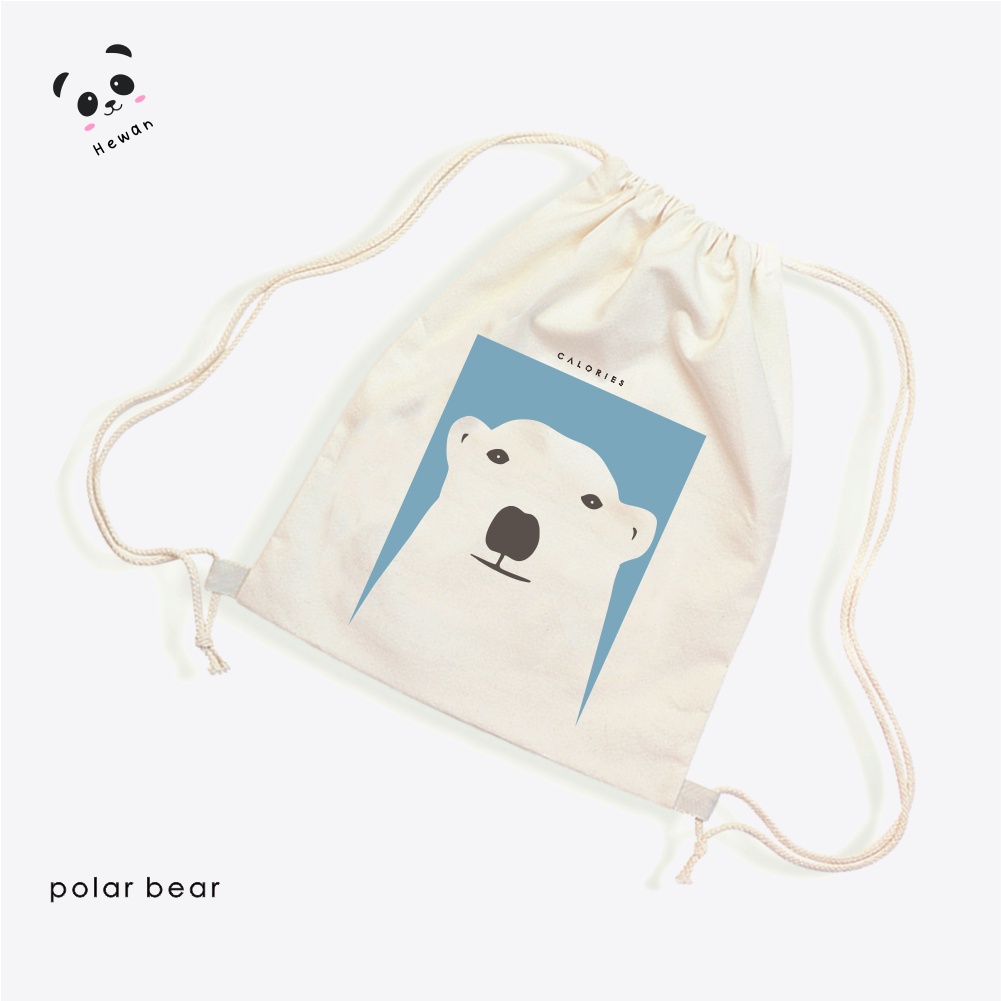 Stringabag Lucu hewan Panda Beruang polar bear klasik vintage #STHW