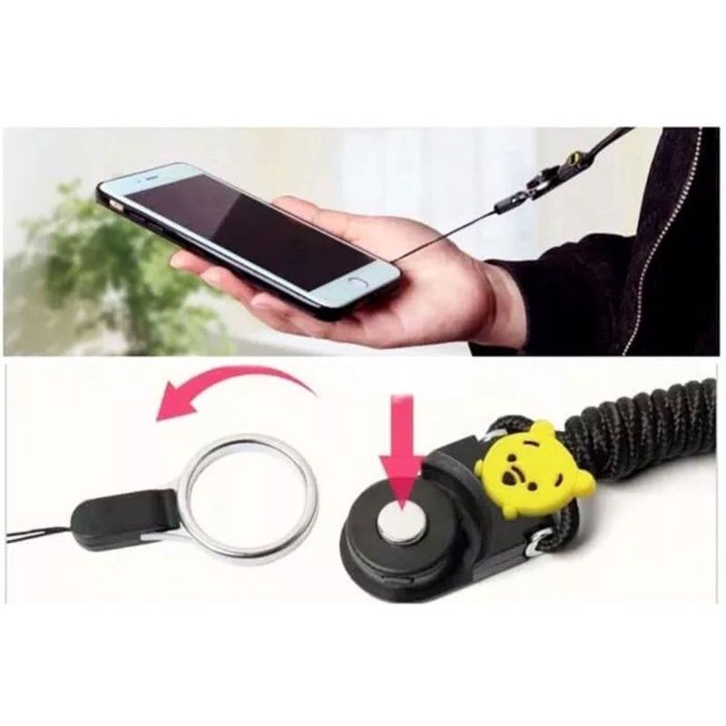 Kalung / TALI GANTUNGAN HP/ KARTU/ KUNCI NAMA/ USB/ LANYERDPANJANG 45CM