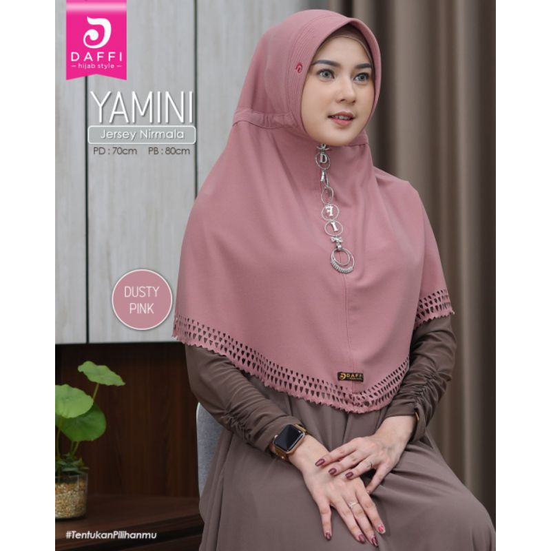 YAMINI Bergo Tali Serut Tali Hidup New Arrival ORI Daffi Hijab
