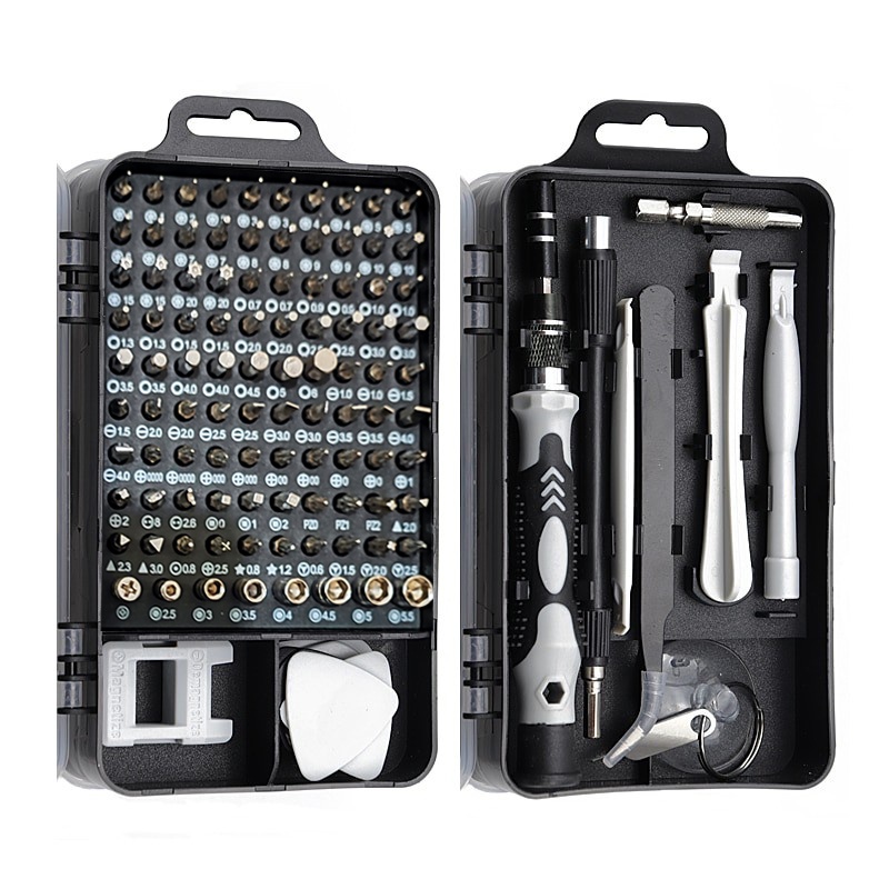 Obeng 115 in 1 Tools Kit Set Reparasi Smartphone Laptop Precision Insulated