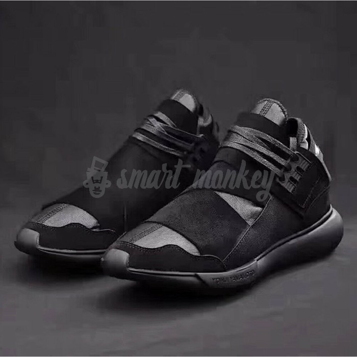 Termurah Adidas Y3 Yohji Yamamoto Qasa High Triple Black Unauthorized Original