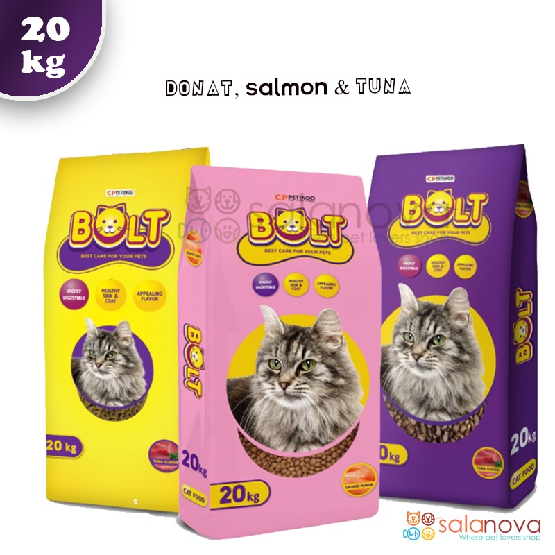 Bolt 20kg Makanan Kucing Cat Food Dry