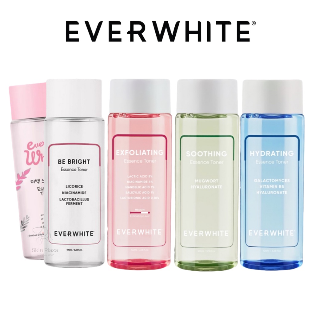 Everwhite Be Bright Hydrating Soothing Exfoliating Essence Toner 100ml