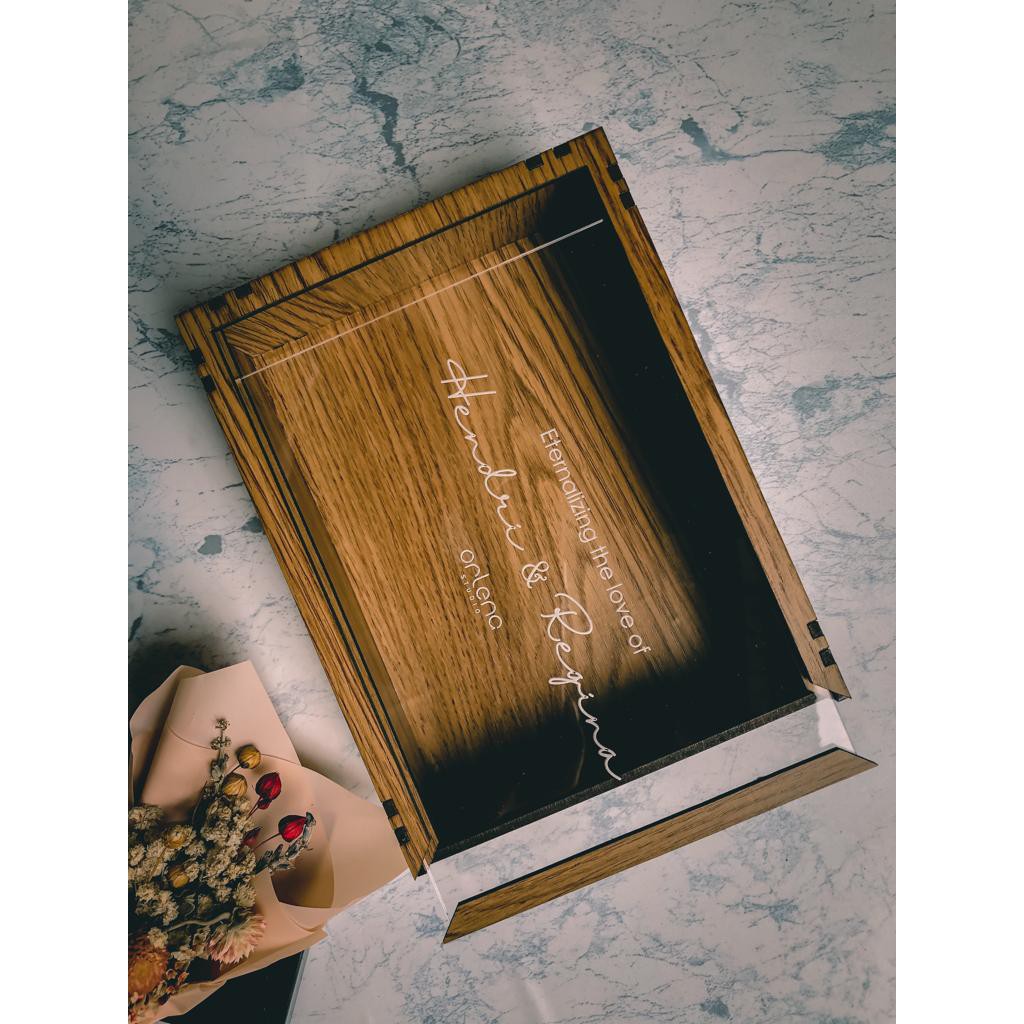 

WOODEN BOX CUSTOM DESIGN SIZE 10 x 5 x 5 CM CUSTOM DESIGN UNTUK COVER BOX