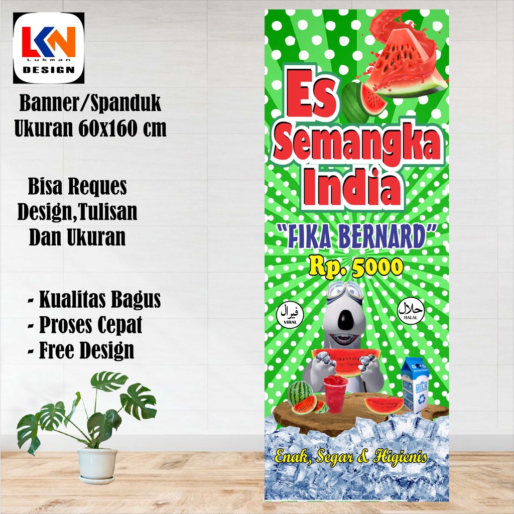 banner es semangka india bernard