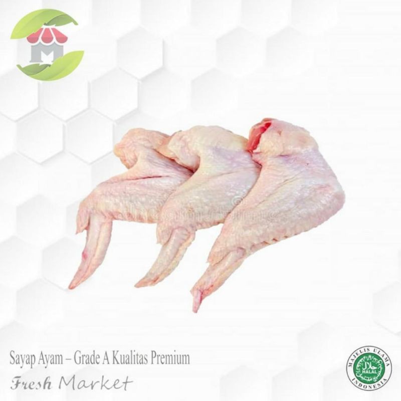 

Sayap Ayam 1kg Chicken Wing Grade A Premium