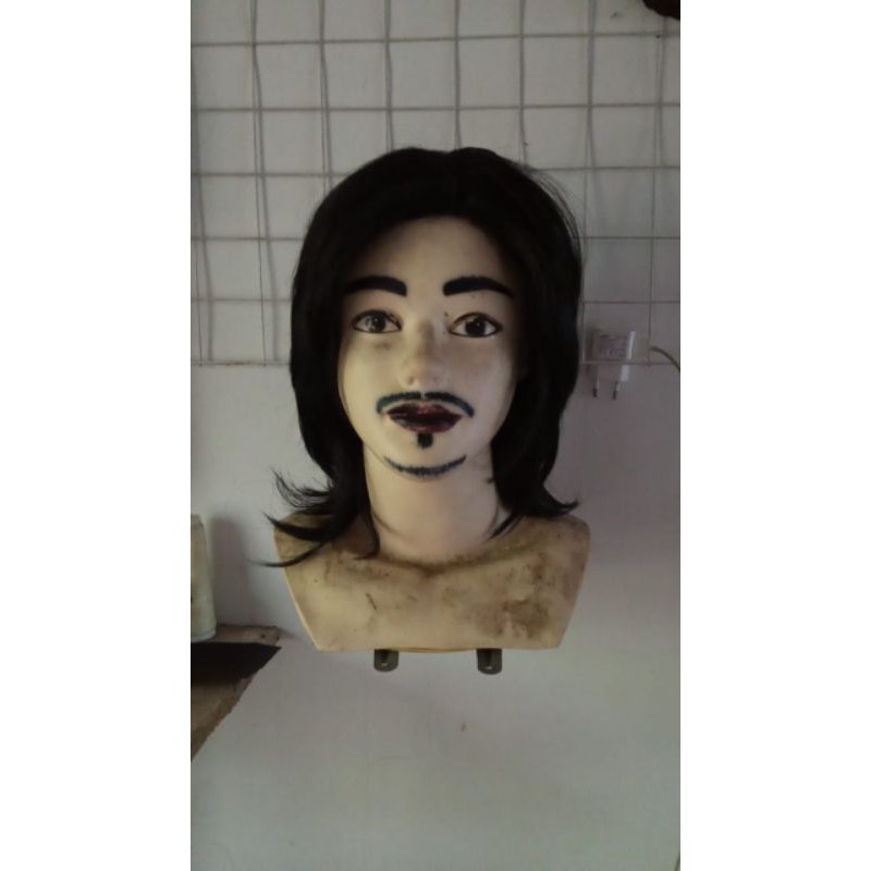 rambut palsu pria belah tengah