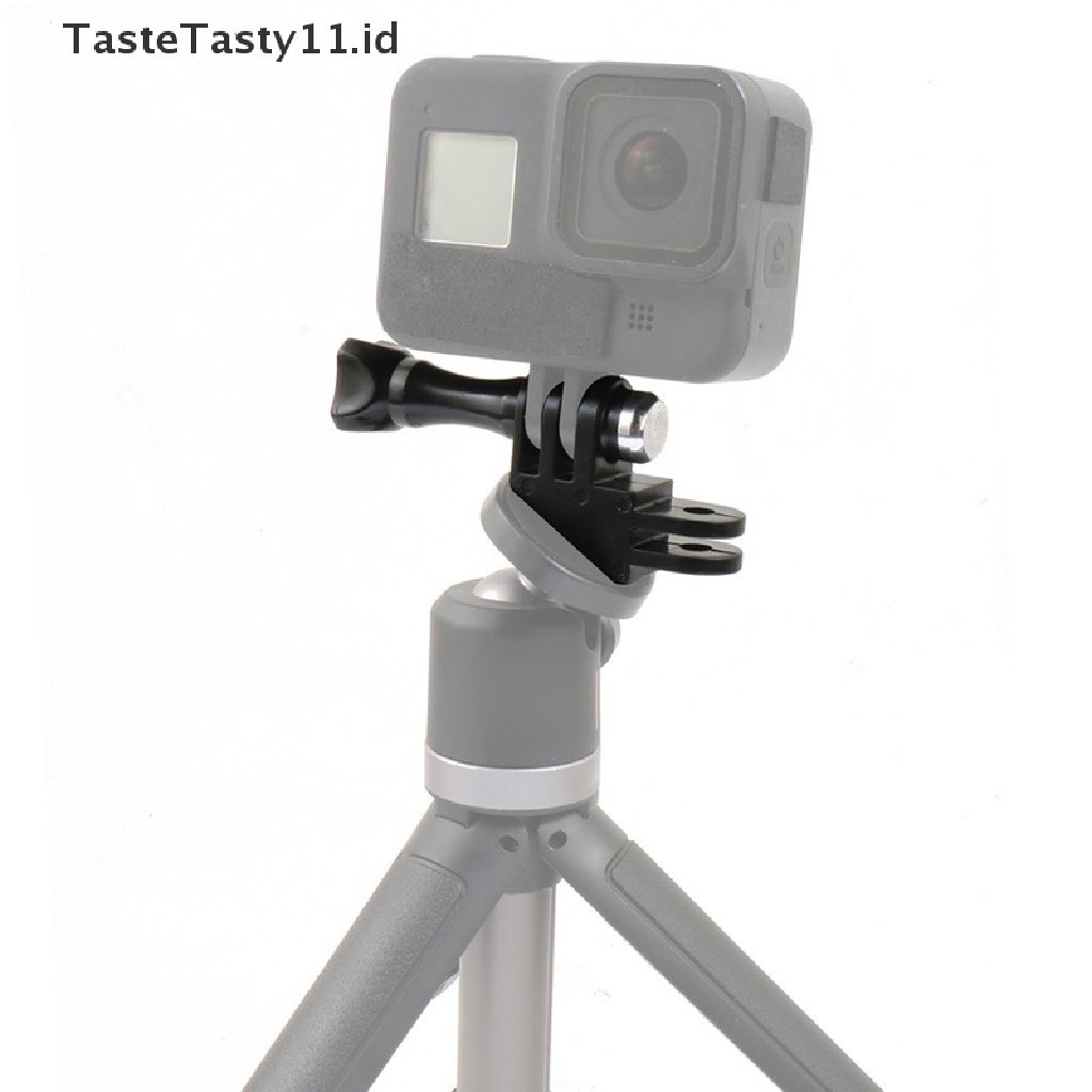 (TasteTasty) Adapter Mount Siku 90 Derajat Dengan Sekrup Jempol Untuk GoPro Hero 9 / 8 / 7 / 6