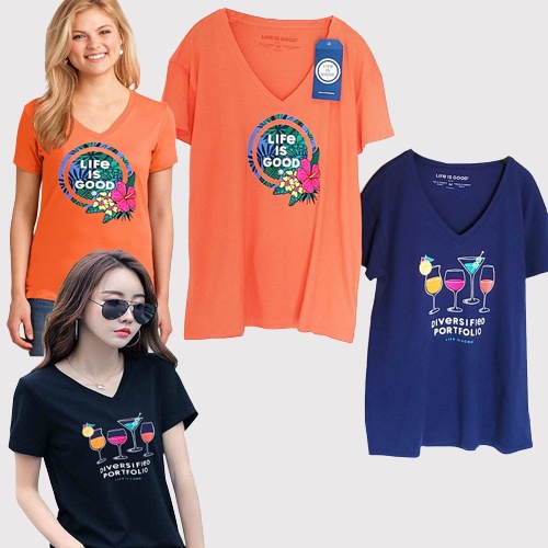 LIFE IS GOOD Kaos Wanita Crusher Tee