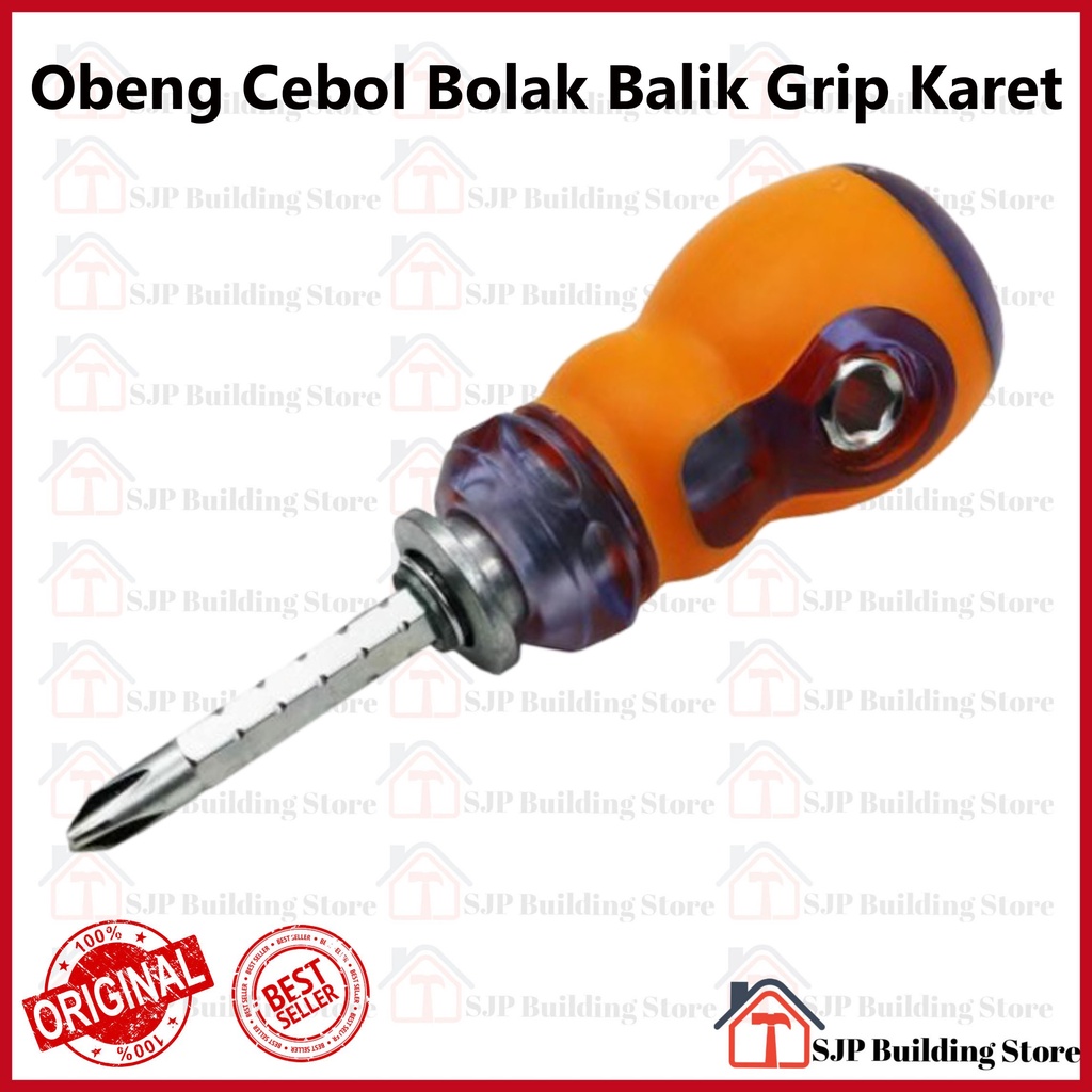 Obeng Screwdriver Cebol Bolak Balik ( +/- ) WOCT