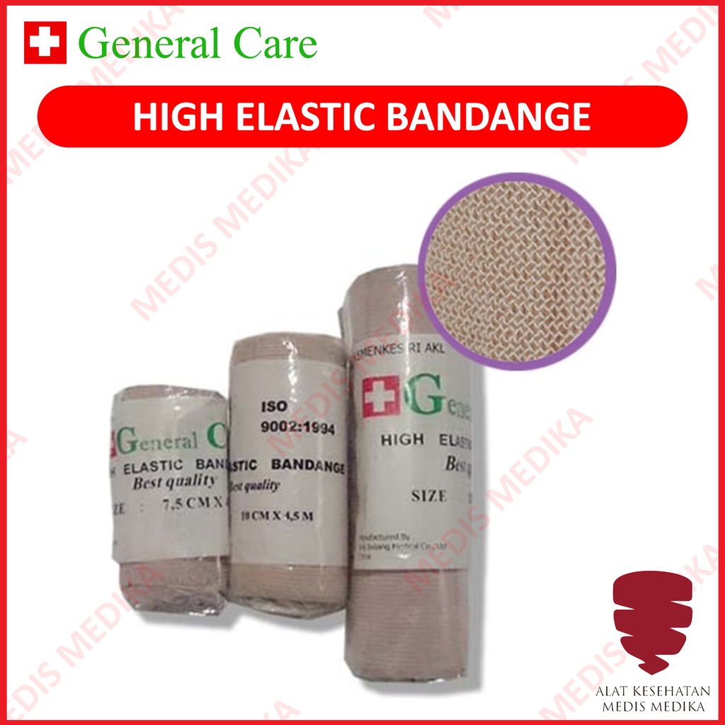 High Elastic Bandange 15cm 10cm 7,5cm x 4,5m p3k Perban Elastis 6&quot; General Care