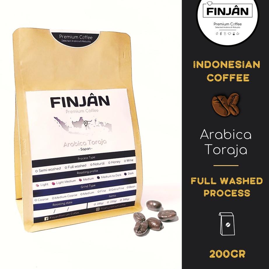 

Kirim Langsung ♜ Kopi Arabika Toraja Sapan | Full Washed Process 200g-500g | Finjan Premiun Coffee+