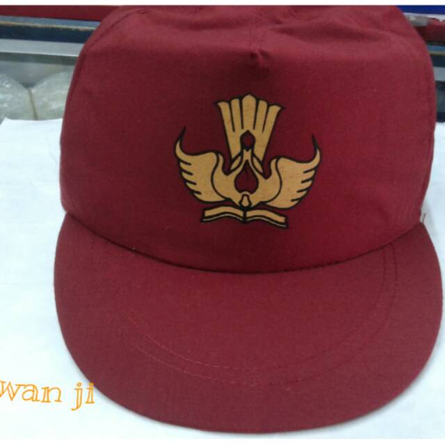 Topi sd/ topi sekolah anak/ topi merah