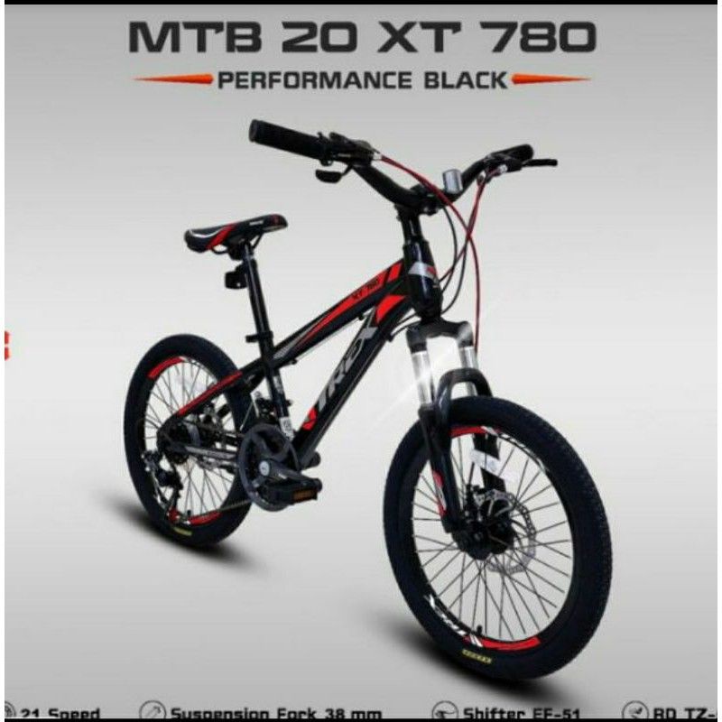 Sepeda Mtb 20 Trex Xt 780 Besi murah