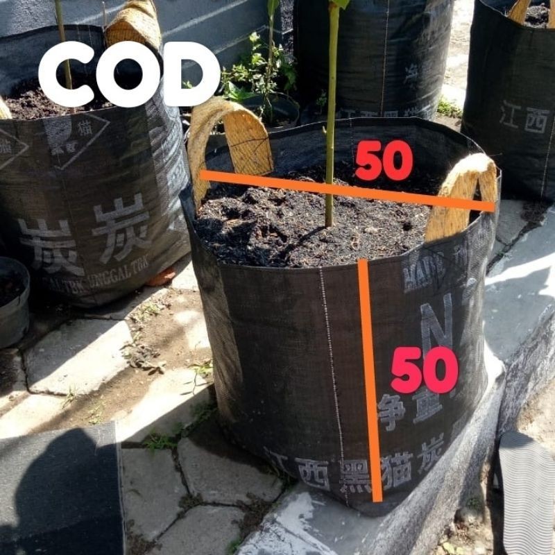 Planter bag 100 liter warna hitam