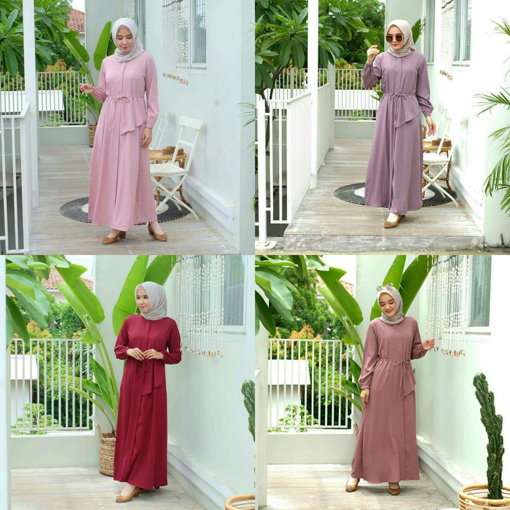 MAHESA DRESS -  FLOTTILICIOUS / DRES MURAH / GAMIS MURAH / DRES MUSLIM / GROSIR BAJU ONLINE