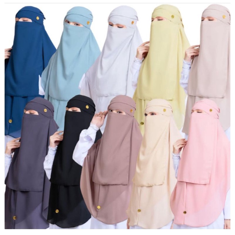 SET NIQAB+KHIMAR/KHIMAR VIRAL/NIQAB ELANG/KHIMAR INSTAN/NIQAB INSTAN/NIQAB SIFON SILKY/KHIMAR CERUTY