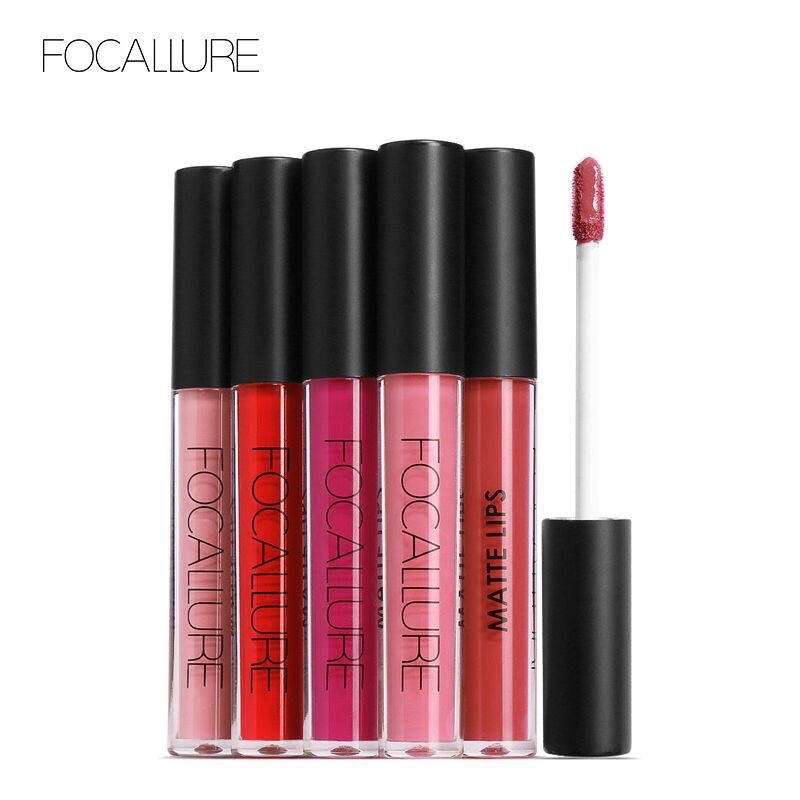 (FREE EYESHADOW) Focallure FA24 Matte Waterproof Lipstick  Liquid Lipstick Long Lasting