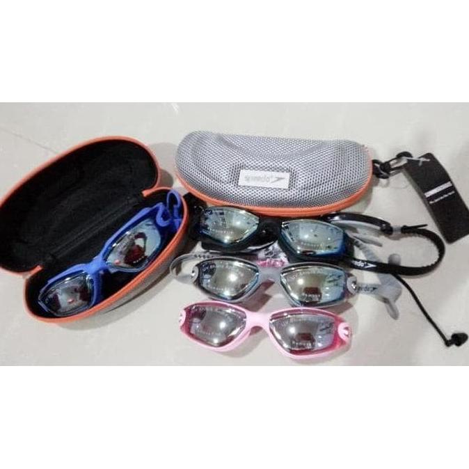 Kacamata Renang Anti Fog & UV Mirror Earplug Riben Dewasa S 866  - S866 SPEEDO