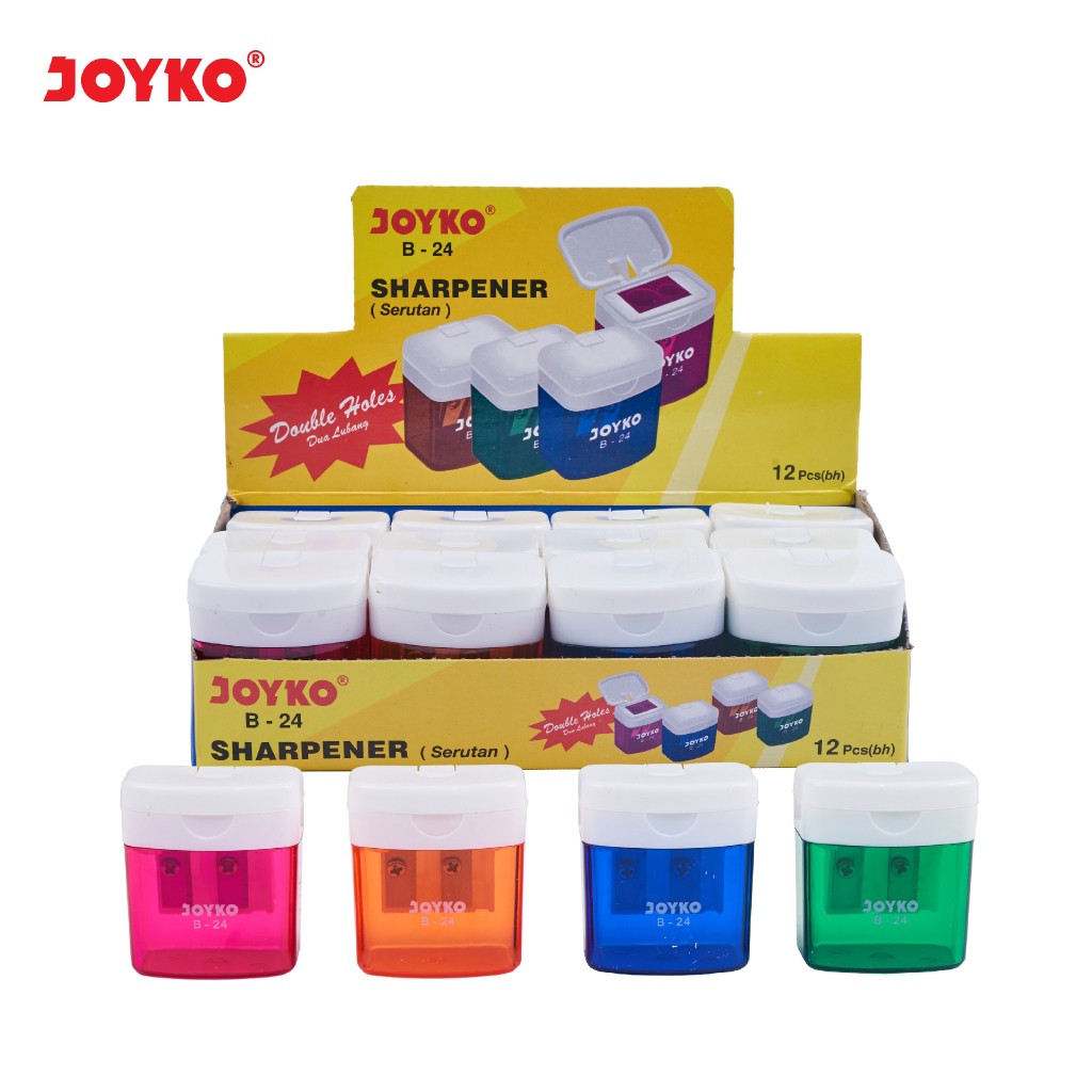 

Joyko Sharpener B-24 (Tong 2 Lubang) - ( 1 Pack - 12 Pcs )
