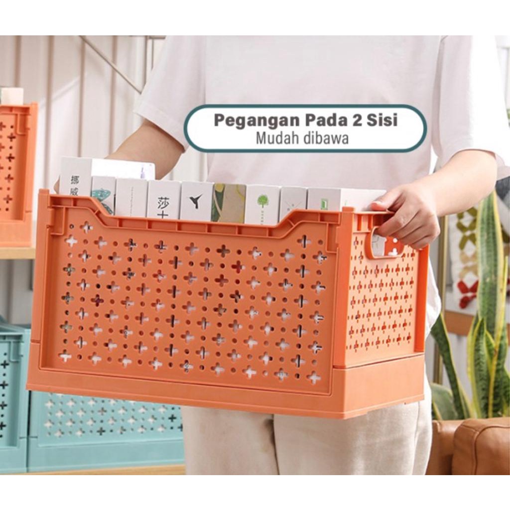 Kontainer Plastik Folding Storage Box / Kotak Penyimpanan Lipat