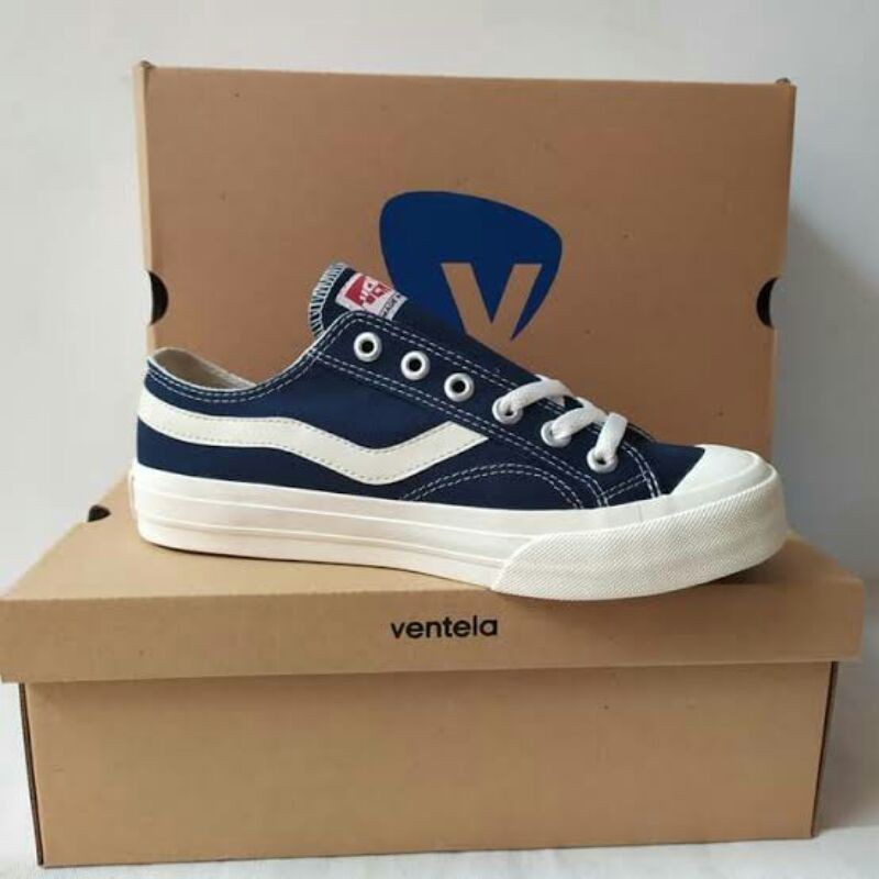 [ PRELOVED ]Ventela 70s low navy ventela bts blue 70 s biru Original Ventella shoes