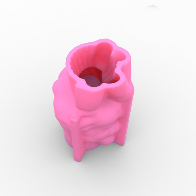 Siy Cetakan Pot Bungatanaman Bahan Silikon Desain Gadis Lucu Untuk Dekorasi Diy