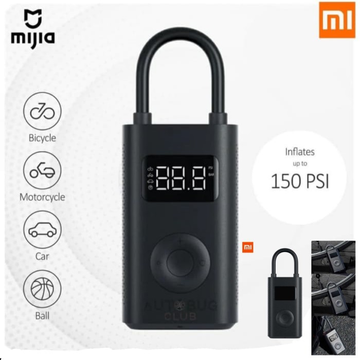 Xiaomi Mijia Pompa Angin Smart Pump Digital Portable I Pompa Angin Xiaomi Original