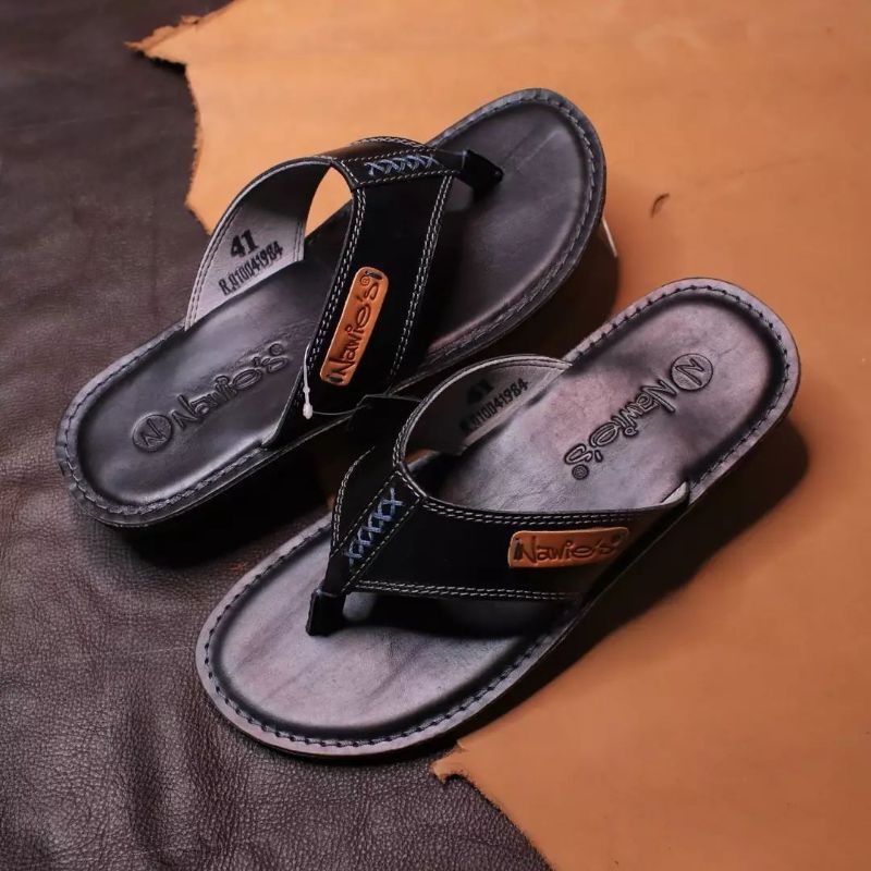 Sandal jepit kulit asli 100% langsung pengerajin