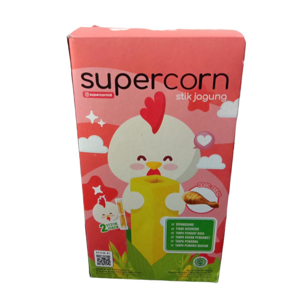 

SUPERCORN RASA AYAM 120 GR / STIK JAGUNG RASA AYAM