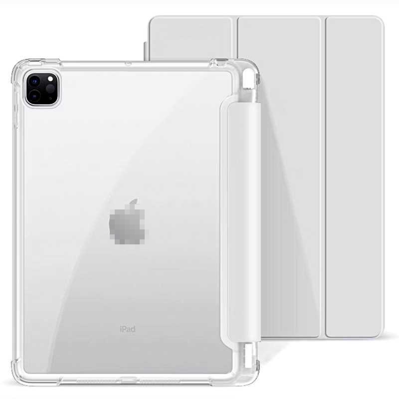 Case Transparan Dengan Slot Pensil Untuk iPad9 10.2 2021 10.5 10.9 Pro11 Air 2 1 4 2020 3 2019