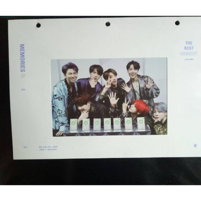 BTS DVD MEMORIES OF 2018 Postcard + Photoframe OT7