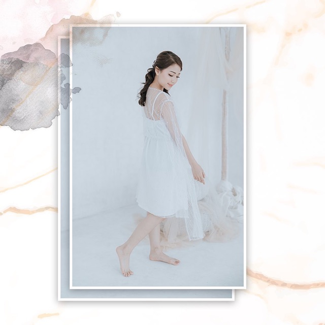 𝙏𝙪𝙩𝙪𝙡𝙡𝙚 Pearlie Cape Robe White