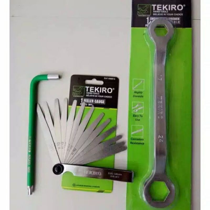 Kunci stel klep Tekiro 3 pcs kunci Stel klep set Tekiro